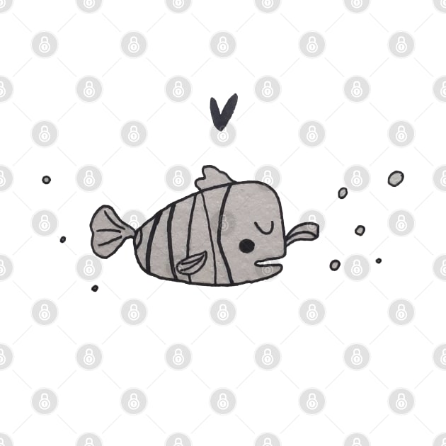 A cute fish - Drawing by Le petit fennec