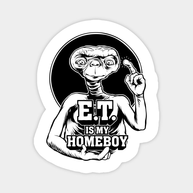 E.T. is my Homeboy - Light Colors Magnet by scumbugg
