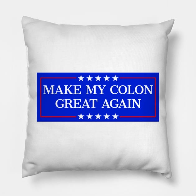 Make My Colon Great Again Funny Colon Surgery Recovery Pillow by Emily Ava 1