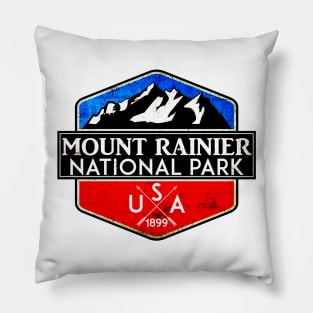 MOUNT RAINIER NATIONAL PARK WASHINGTON 1899 HIKING CAMPING CLIMBING Pillow