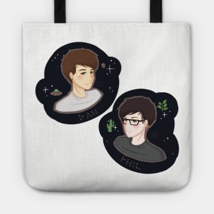 Dan and Phil - Spaceboy and Plantboy Tote