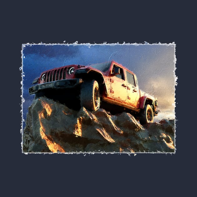 Jeep Painting by FurryBallBunny