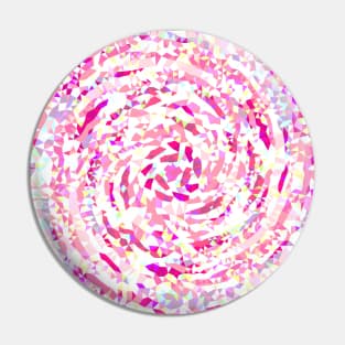 Twirl of Pink Diamond Arrows Pin