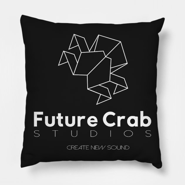 Future Crab Studios White Large Pillow by ruin