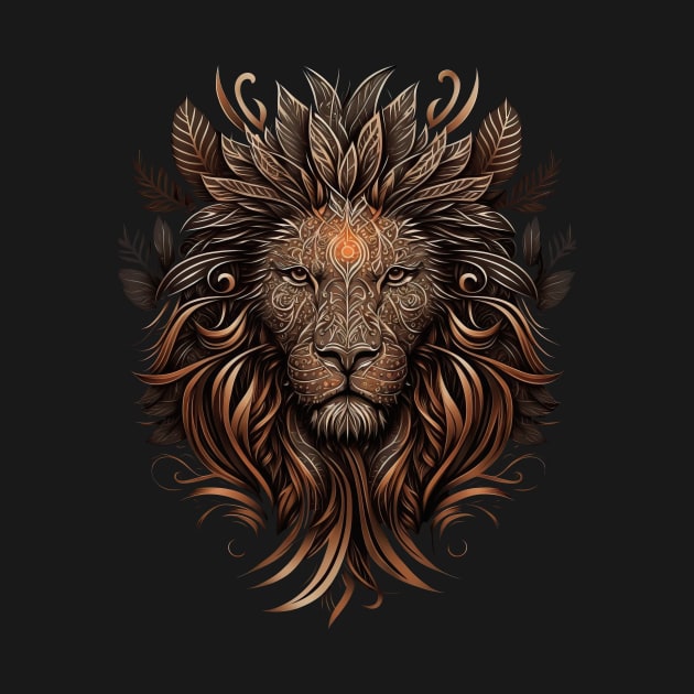 Majestic Tribal Lion by Tannaidhe's Designs