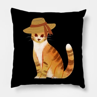 the lady cat Pillow