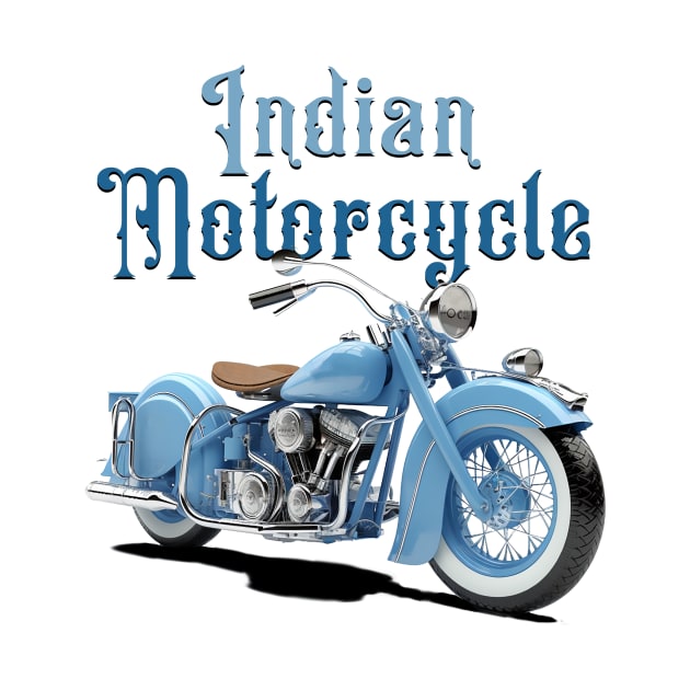 Indian Motorcycle with Words by DavidLoblaw