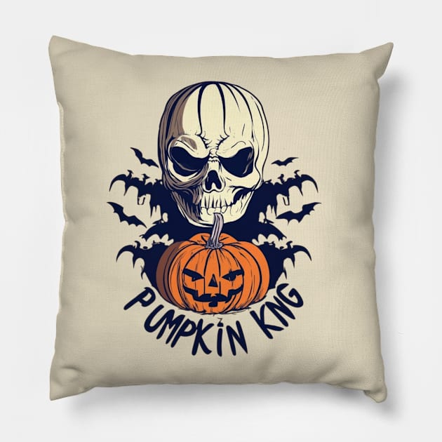 Pumpkin King Pillow by BukovskyART