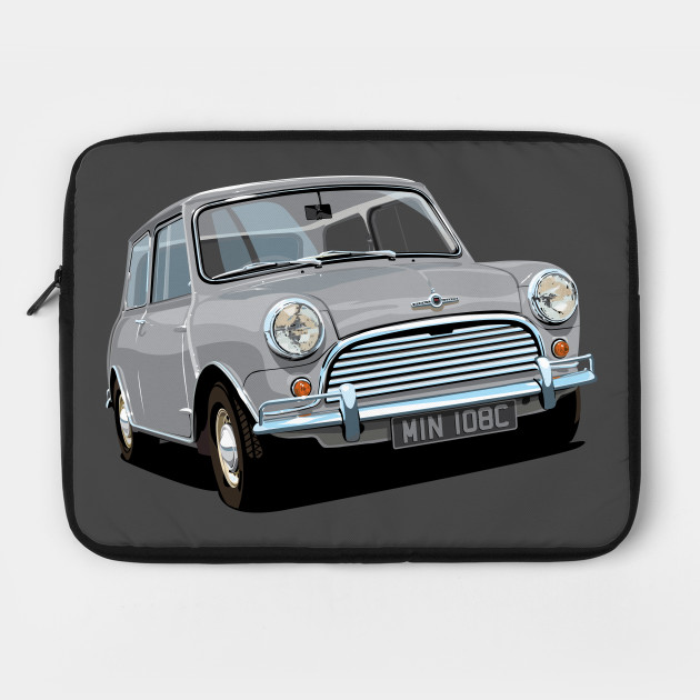 Classic Mini Cooper In Grey By Candcretro