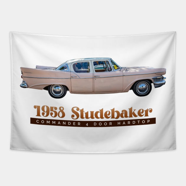 1958 Studebaker Commander 4 Door Hardtop Tapestry by Gestalt Imagery