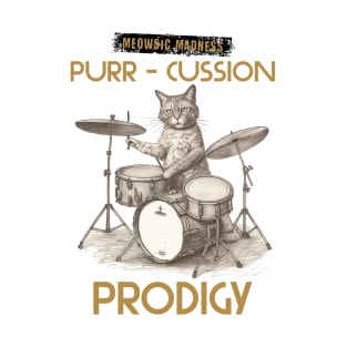 cat drummer T-Shirt