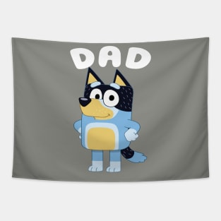 Bluey Dad Simple Vintage Tapestry