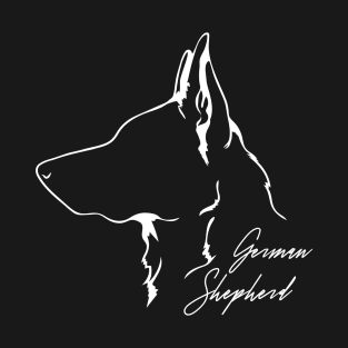 German Sheperd Dog Profile K9 dog T-Shirt