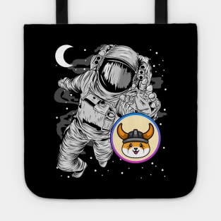 Astronaut Reaching Floki Inu Coin Floki Army To The Moon Crypto Token Cryptocurrency Wallet Birthday Gift For Men Women Kids Tote