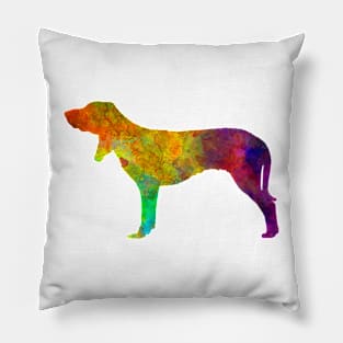 Swiss Hound in watercolor Pillow