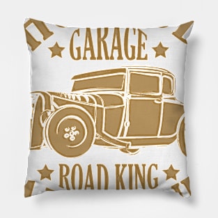 Hot rod garage. Road king Pillow