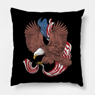 American Eagle US Flag Unites States of America Pillow