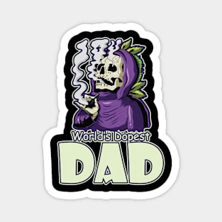 World's Dopest Dad Magnet