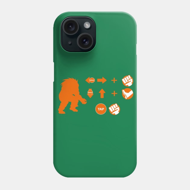 Street Fighter Moves - Blanka Phone Case by GuiNRedS