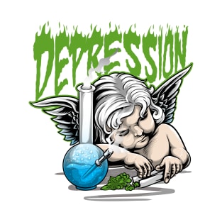 Newest Hip Hop Urban Streetwear Depression Angel T-Shirt