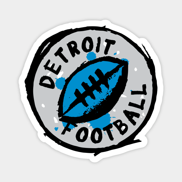 Detroit Football 01 Magnet by Very Simple Graph