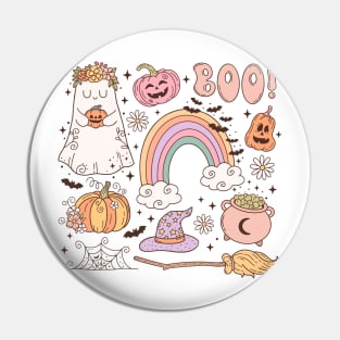 Retro Halloween Boo Pin