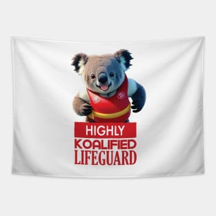 Just a Highly Koalified Lifeguard Koala 5 Tapestry