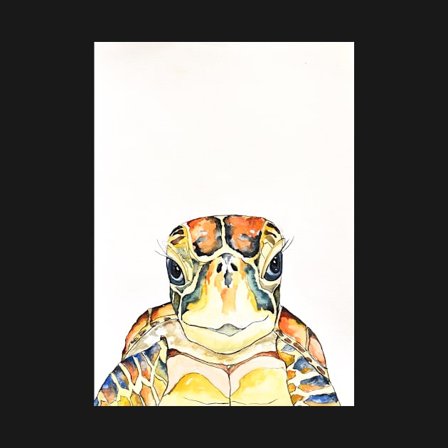 Turtle friend by The Painted Katie 