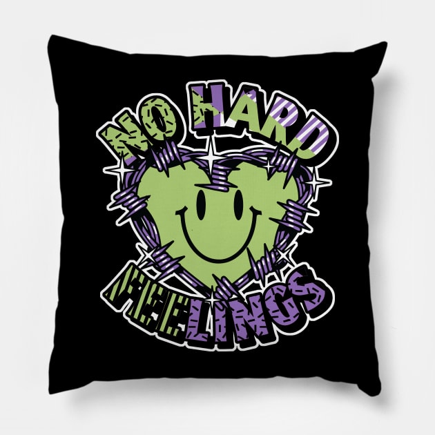 No Hard Feelings Canyon Purple Pillow by funandgames