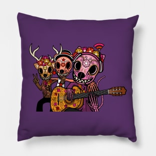 Audio's Amigos Day of the Dead Artwork Pillow