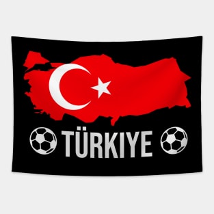 Türkiye Soccer Map National Team Fan Football Tapestry