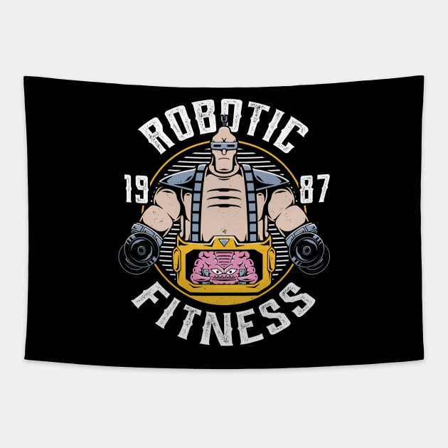 Robotic Fitness Tapestry by Alundrart