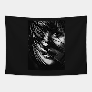 Woman, Girl, Fashion art, Fashion print, Scandinavian art, Modern art, Wall art, Print, Minimalistic, Modern Tapestry