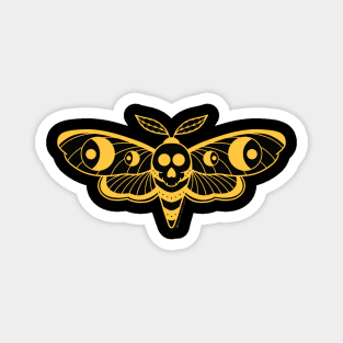 Death’s Head Hawk Moth Gold and Black Magnet