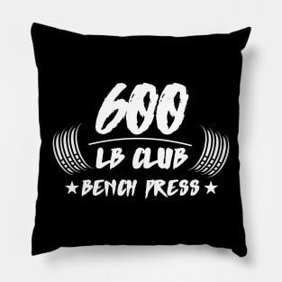 600lb club bench press Pillow