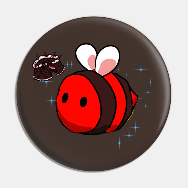 Black Forest Cake Bee Pin by allthebeanz