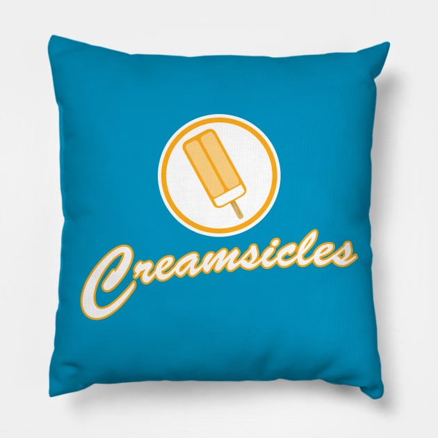 The Creamsicles Pillow by Apgar Arts