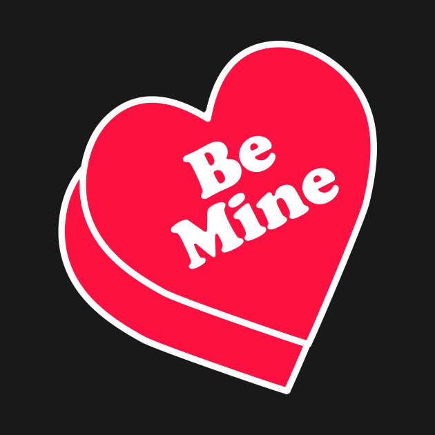 Be Mine red Heart design by JDawnInk