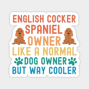 English Cocker Spaniel Owner Magnet