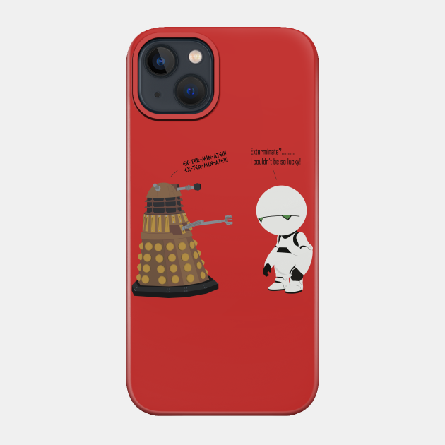 Dalek Marvin mashup - Doctor Who - Phone Case