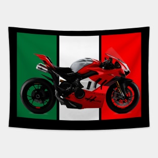 Italian Motorcycle Ducati Panigale V4 Tapestry