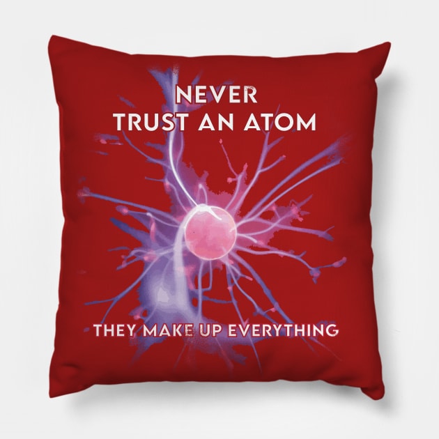 Science humor joke Pillow by FasBytes