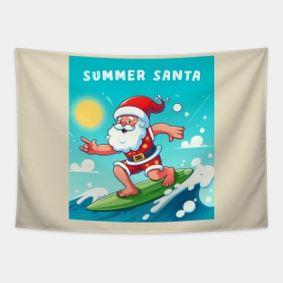 Santa in summer style Tapestry