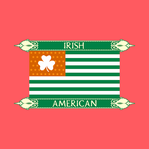 Irish American Flag by JMG Graphics LLC