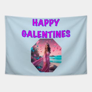 Galentines day card Tapestry