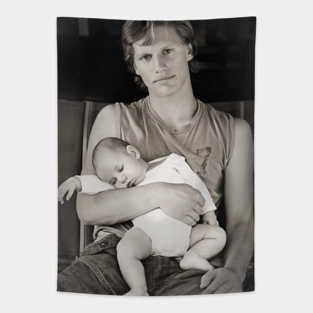 Who needs a crib if you have a big brother? Tapestry by micklyn