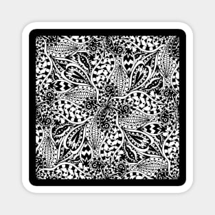 Floral doodle Magnet