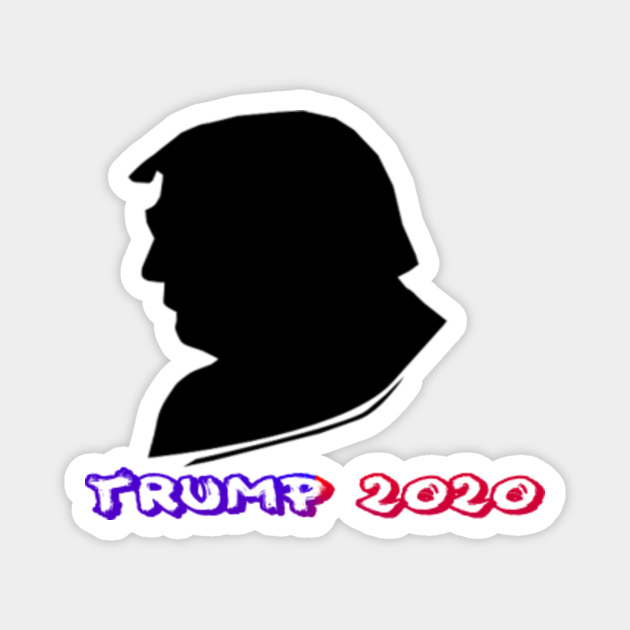 Donald Trump silhouette art - Silhouette Art - Magnet | TeePublic AU