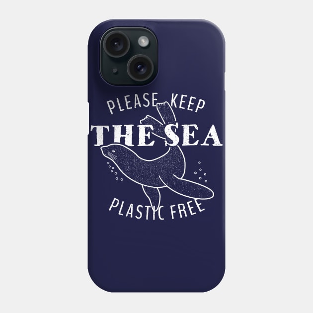 Please Keep the Sea Plastic Free - Seal Phone Case by bangtees