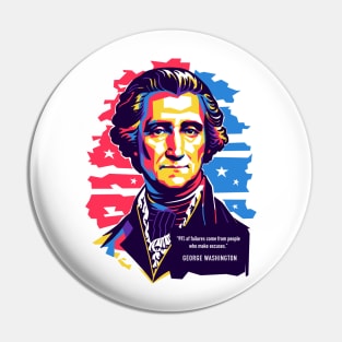 George Washington pop art Pin